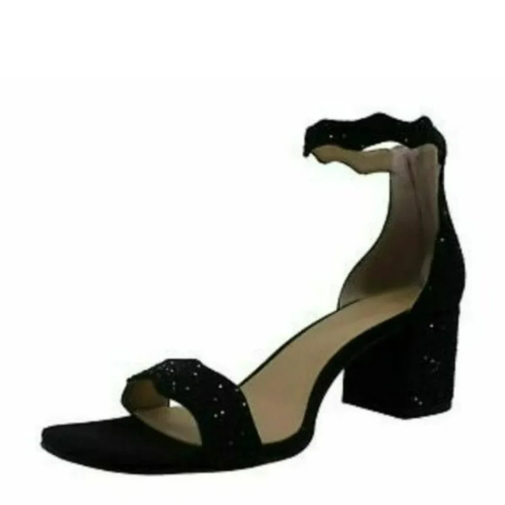 INC International Concepts Hadwin Scallop Block Heel Sandals-9 - Picture 3 of 7